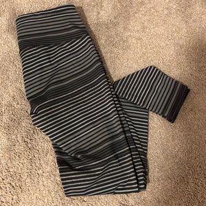 Athleta striped leggings